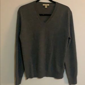 Burberry Brit Merino Wool V-neck Sweater